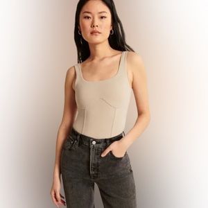 Abercrombie & Fitch Tan Bodysuit